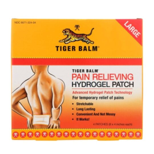 6pck/ 6pcs de Tiger Balm Pain Relieving Hydrogel Patch Large 6 pzs por display